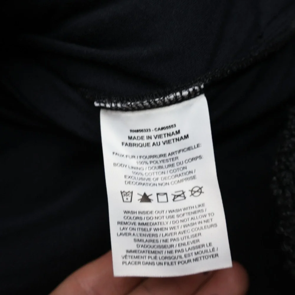 Nike Jacket Girls Medium Black Therma-FIT Hooded Sherpa Fleece Training Pullover